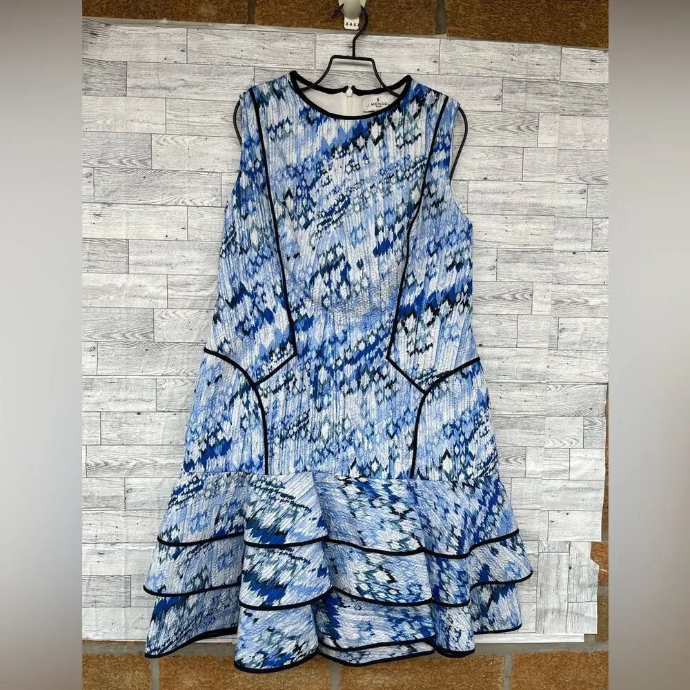 J Mendel Paris layered textured dress size 12